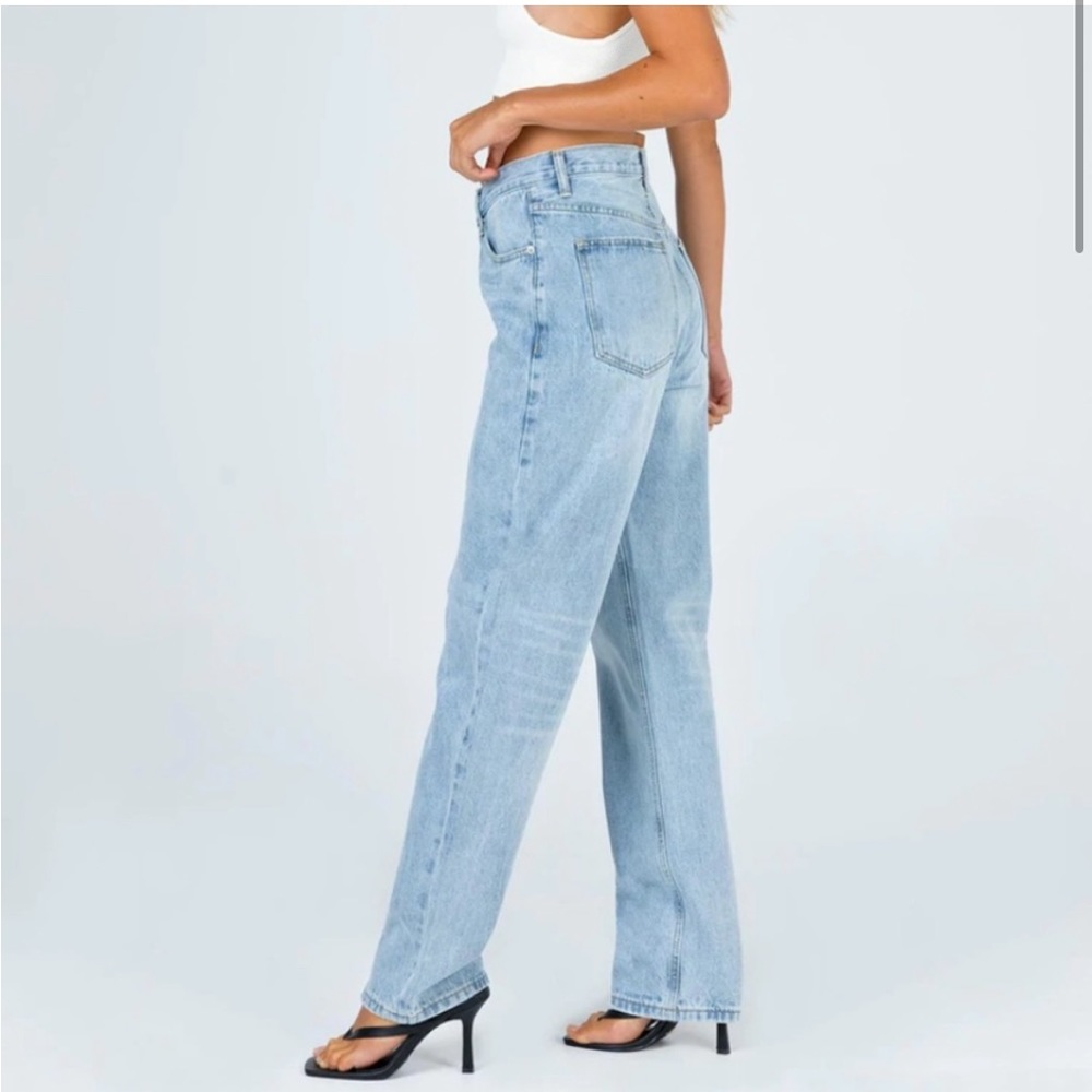 Princess Polly Asymmetrical Holly High Rise Jeans - Picture 4 of 5